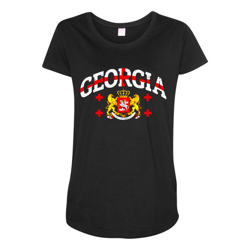 Georgian Country Maternity Scoop Neck T-shirt by fidele milio | Artistshot