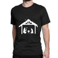 Christian Jesus Of Bethlehem Gift Christmas Nativity Scene Classic T-shirt | Artistshot