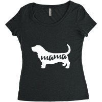 Basset Hounds Dog Mama Women's Triblend Scoop T-shirt | Artistshot