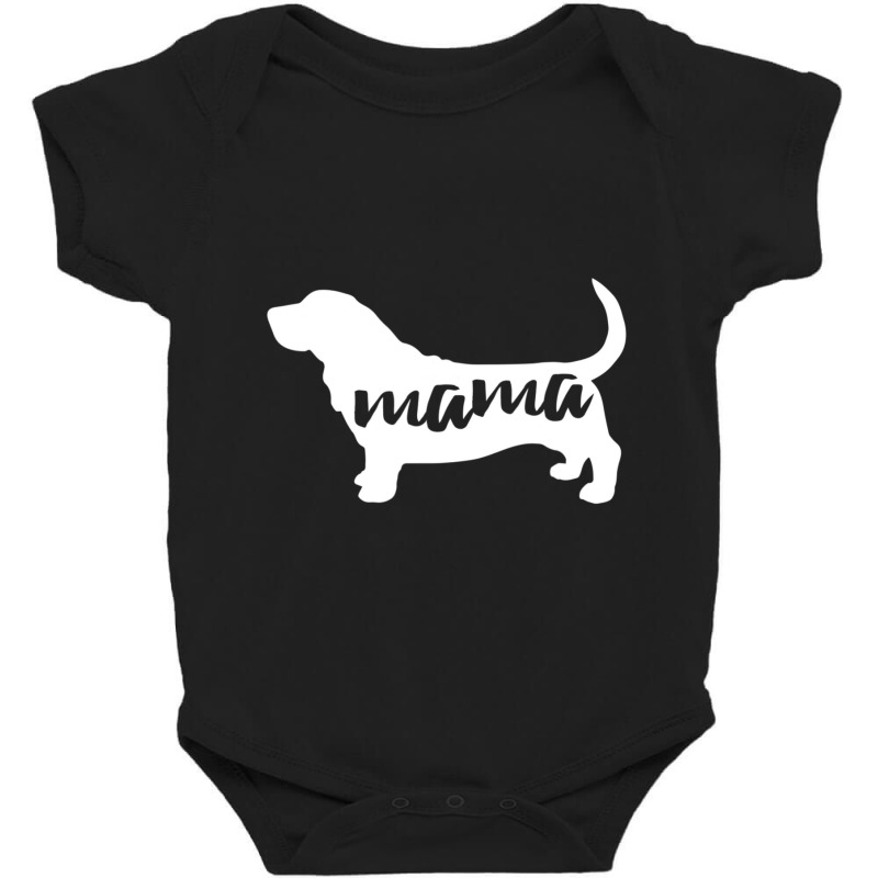 Basset Hounds Dog Mama Baby Bodysuit by cm-arts | Artistshot