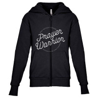 Christian Jesus Shirts & Gifts Prayer Warrior Inspirational Youth Zipper Hoodie | Artistshot