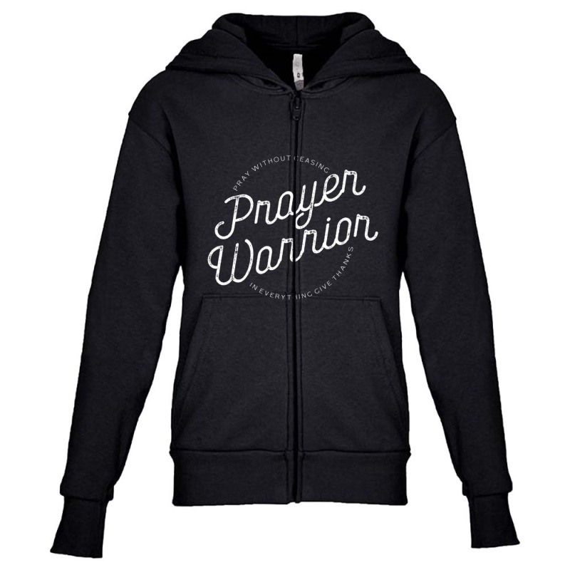 Christian Jesus Shirts & Gifts Prayer Warrior Inspirational Youth Zipper Hoodie by thangdinhsinhelf | Artistshot