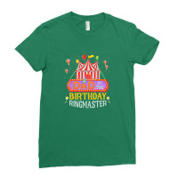 Dad Of The Birthday Ringmaster Kids T Shirt Birthday Party Circus Dad Ladies Fitted T-shirt | Artistshot