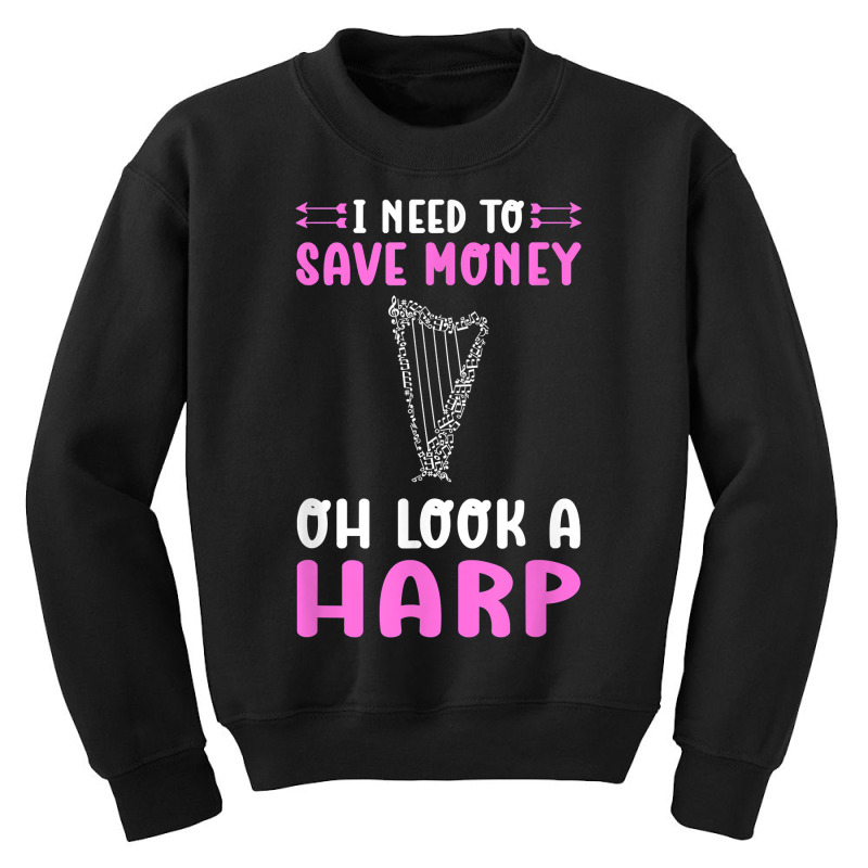 Harp Musician. For Harpist, Harp Girls And Harp Players T Shirt Youth Sweatshirt | Artistshot