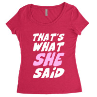 History She Said Season Women's Triblend Scoop T-shirt | Artistshot