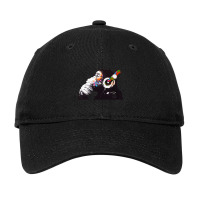 Banksy Dj Monkey Thinker Adjustable Cap | Artistshot