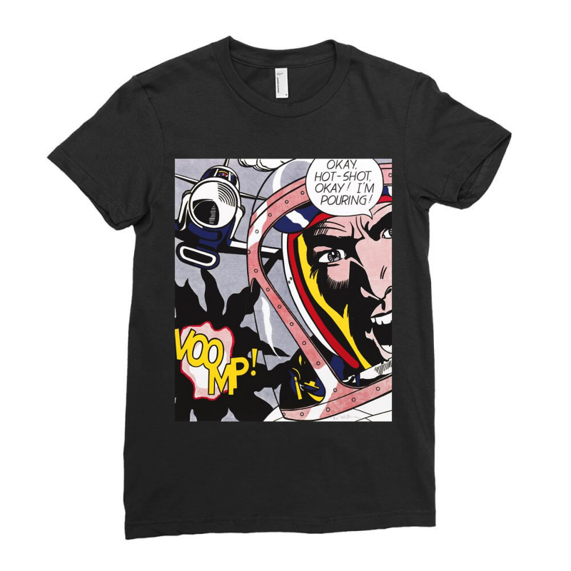 My Favorite People Hotshot Okay Roy Lichtenstein Music Vintage Retro Ladies Fitted T-Shirt by cm-arts | Artistshot