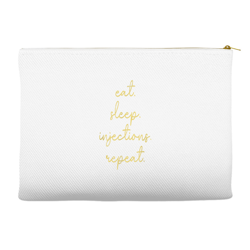 Vintage Eat Sleep Injections Repeat Med Spa Nurse Injector T Shirt Accessory Pouches | Artistshot