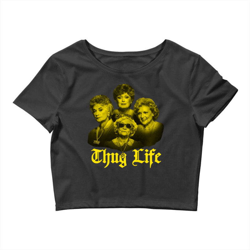 Thug Life Golden Crop Top by cm-arts | Artistshot