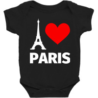 Paris Eiffel Tower Pullover Hoodie   I Love Paris For Girls Baby Bodysuit | Artistshot