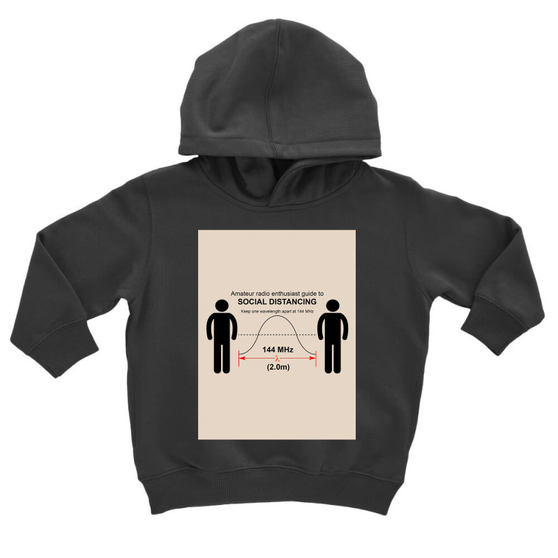 Amateur Radio Social Distancing Toddler Hoodie by pertio | Artistshot