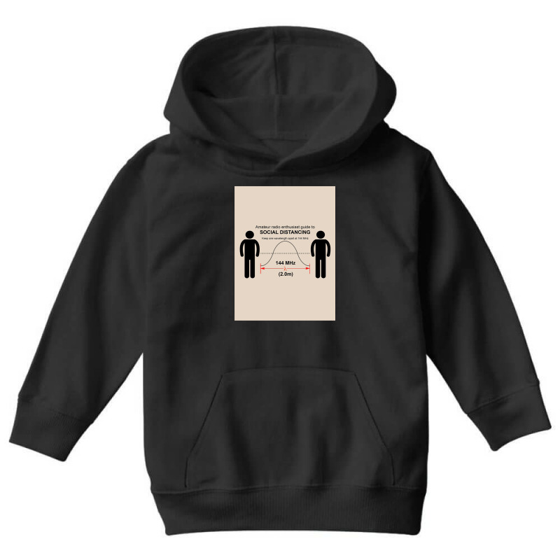 Amateur Radio Social Distancing Youth Hoodie by pertio | Artistshot