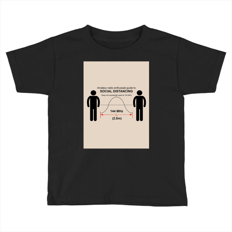 Amateur Radio Social Distancing Toddler T-shirt by pertio | Artistshot