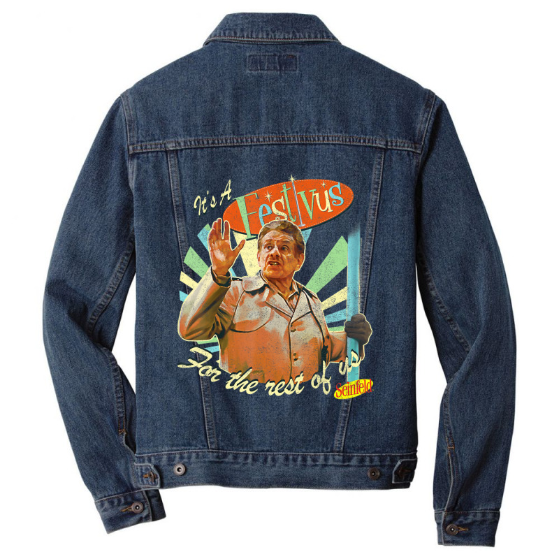 Seinfeld Festivus Frank Costanza Festivus Pole Men Denim Jacket by laughingtuy | Artistshot