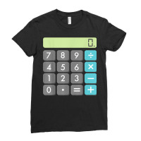 Calculator Halloween Costume Shirt Math Geek Cool Scary Gift T Shirt Ladies Fitted T-shirt | Artistshot