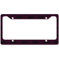 Live With Perfection Pink Typography Pattern Aesthetic License Plate Frame | Artistshot