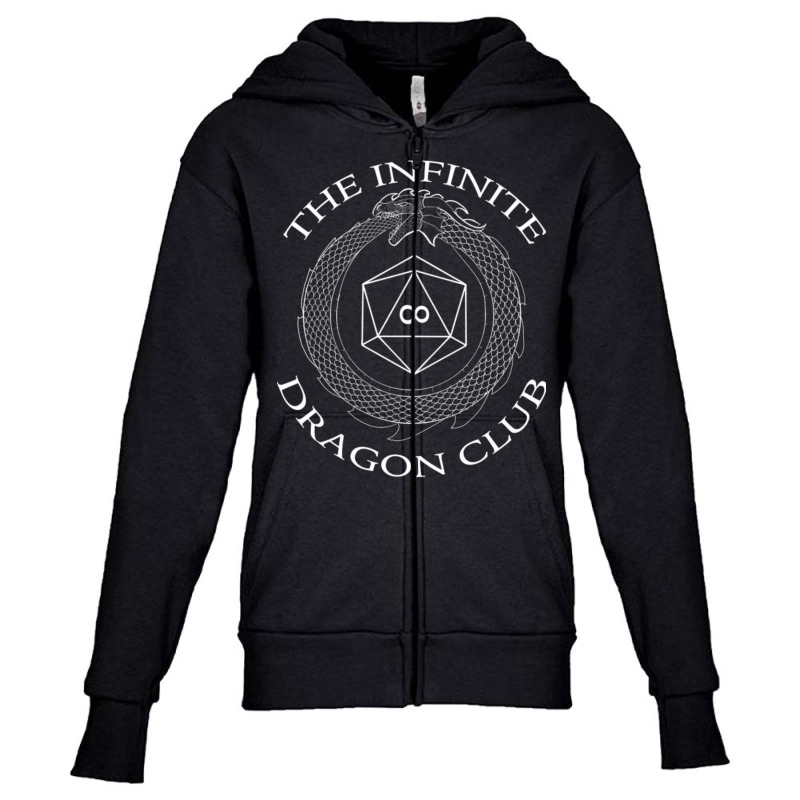 Infinite Dragon Club Youth Zipper Hoodie by cm-arts | Artistshot