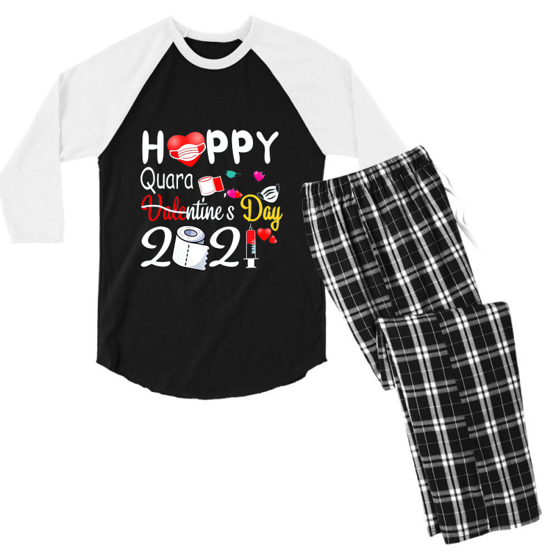 Valentine's Day 2021 Valentine Quarantine Men's 3/4 Sleeve Pajama Set by brodesin | Artistshot