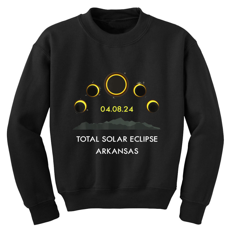 America Totality 04 08 24 Total Solar Eclipse 2024 Arkansas Youth Sweatshirt by cm-arts | Artistshot