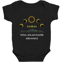 America Totality 04 08 24 Total Solar Eclipse 2024 Arkansas Baby Bodysuit | Artistshot