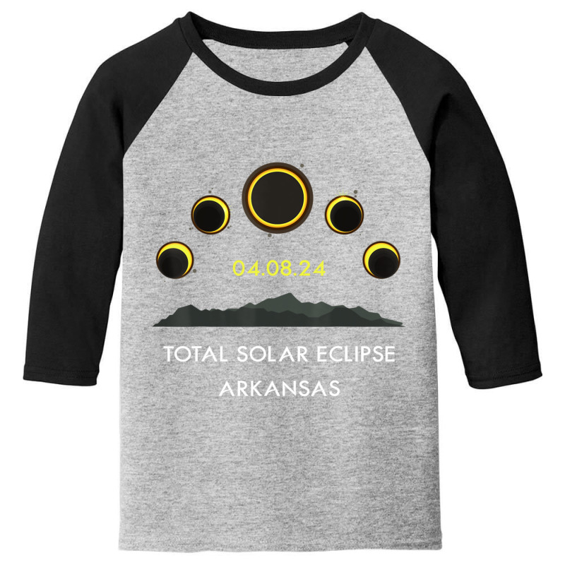 America Totality 04 08 24 Total Solar Eclipse 2024 Arkansas Youth 3/4 Sleeve by cm-arts | Artistshot