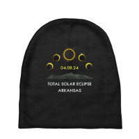 America Totality 04 08 24 Total Solar Eclipse 2024 Arkansas Baby Beanies | Artistshot