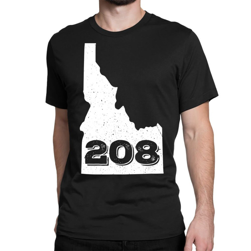 Area Code 208 Boise Idaho Home State Classic T-shirt by cm-arts | Artistshot