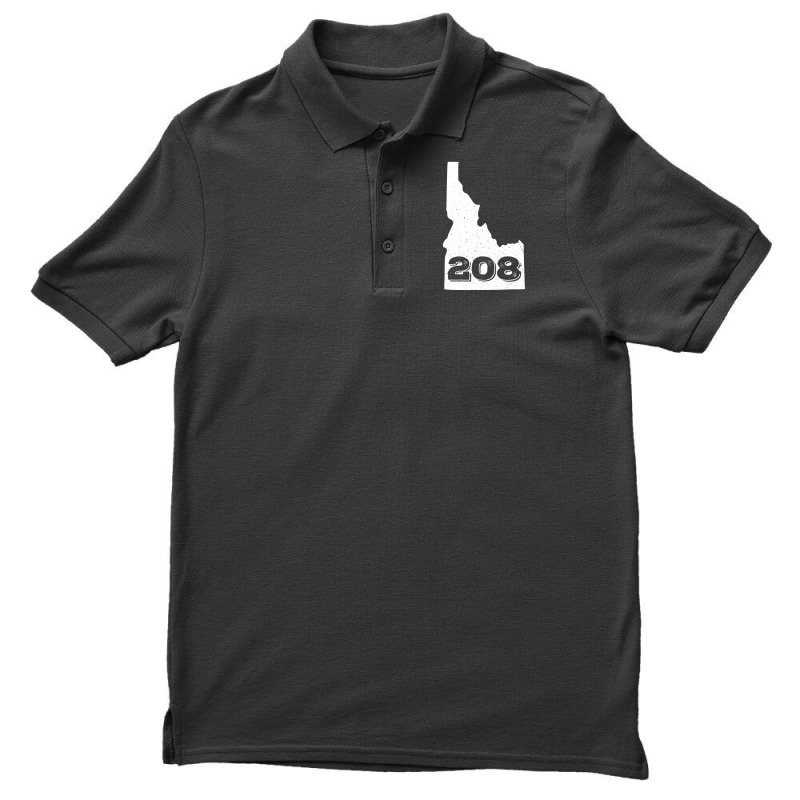 Area Code 208 Boise Idaho Home State Men's Polo Shirt by cm-arts | Artistshot