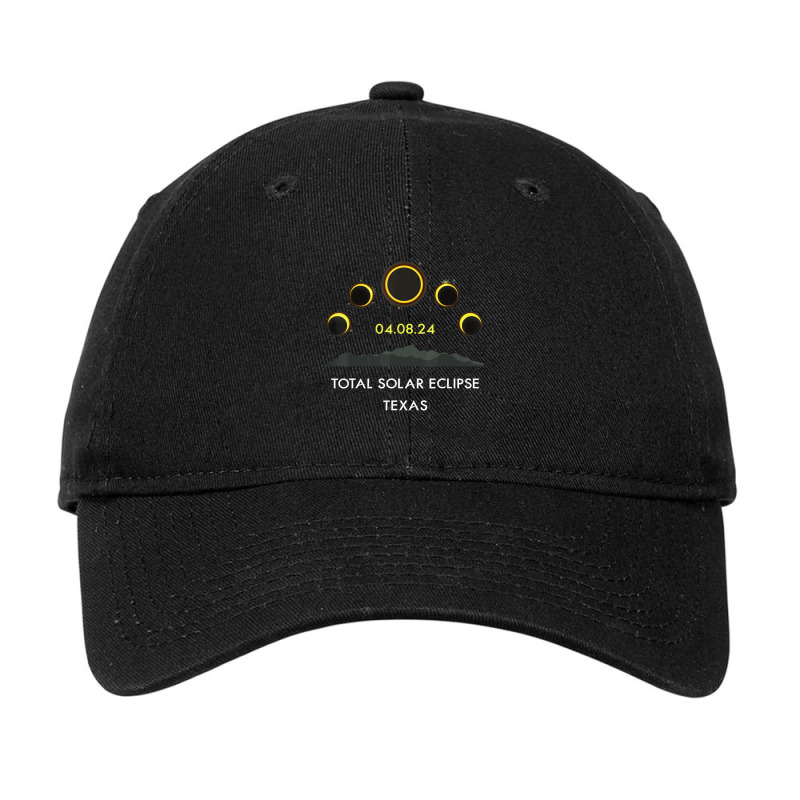 America Totality 04 08 24 Total Solar Eclipse 2024 Texas Adjustable Cap by cm-arts | Artistshot