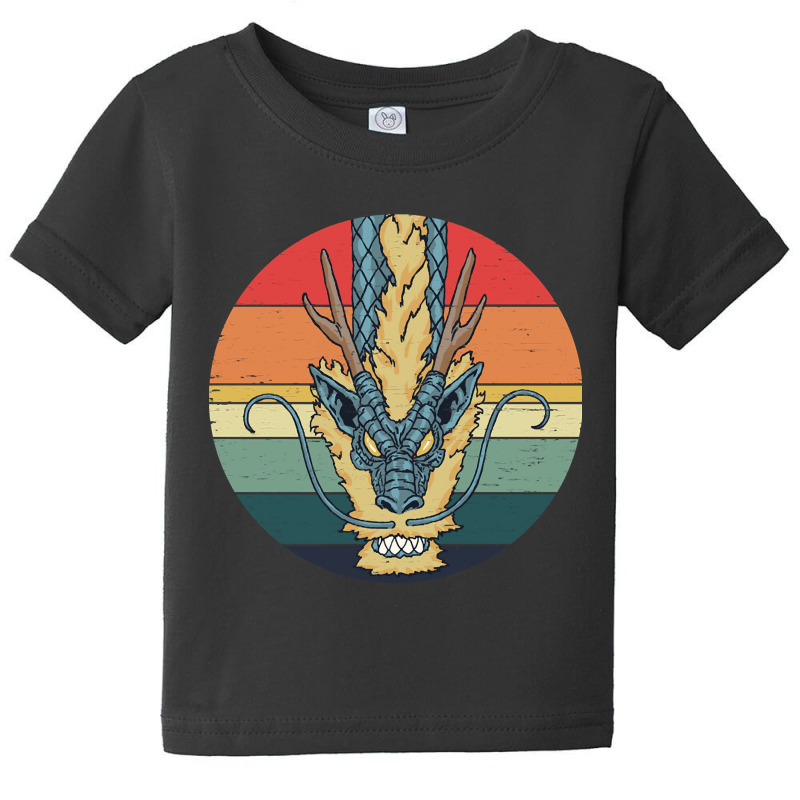 Oriental Blue Dragon, Oriental Blue Dragons, Oriental Blue Dragon Retr Baby Tee | Artistshot