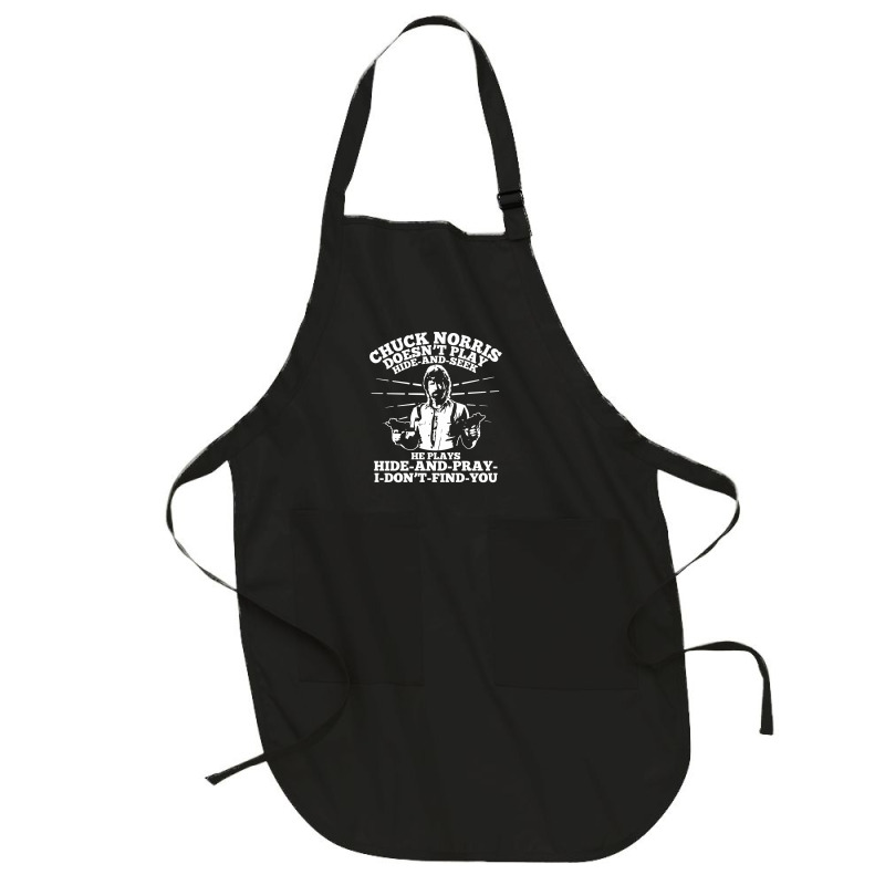 Chuck Norris Doesn't Play Hide And Seek Quote Full-length Apron | Artistshot