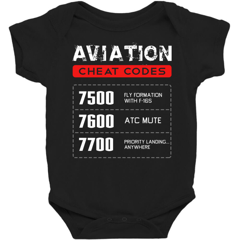 Aviation Cheat Codes Gift, Aviation Gift, Pilogift Pullover Hoodie Baby Bodysuit by cm-arts | Artistshot