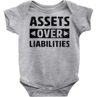 Assets Over Liabilities Funny Accounting Accountant Graphic Pullover H Baby Bodysuit | Artistshot