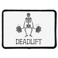 Deadlift Funny Halloween Skeleton Weight Lifting Workout Tank Top Rectangle Patch | Artistshot