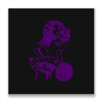 Minnesota Retro Cheerleader Metal Print Square | Artistshot