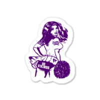 Minnesota Retro Cheerleader Sticker | Artistshot