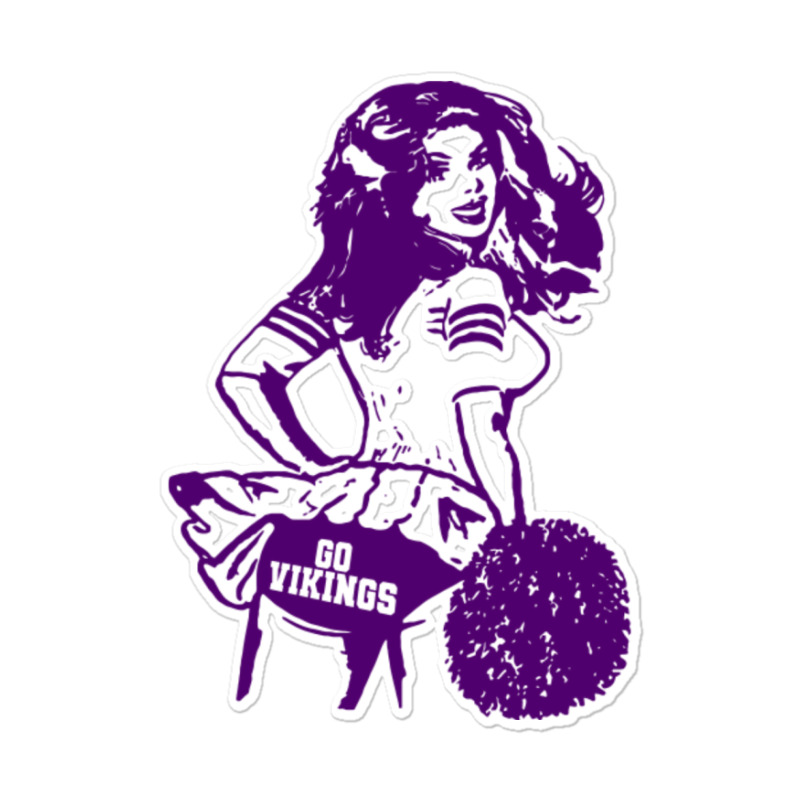 Minnesota Retro Cheerleader Sticker | Artistshot