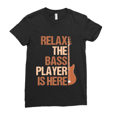 Guitar Player Ladies Fitted T-shirt Designed By Britney Tees