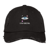 Extra Purrestrial Cat Alien Ufo Martian Ufologist Space Vintage Cap | Artistshot