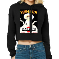 Martini Vermouth Martini Vermouth Martini Vermouth Cropped Hoodie | Artistshot