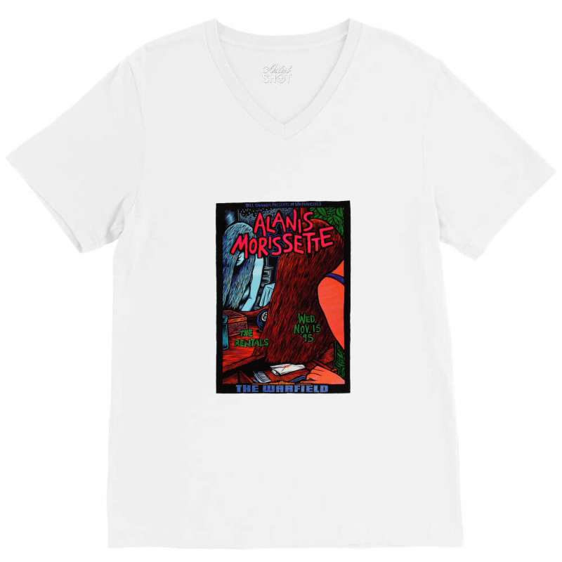 Alanis Morissette V-Neck Tee by agun | Artistshot