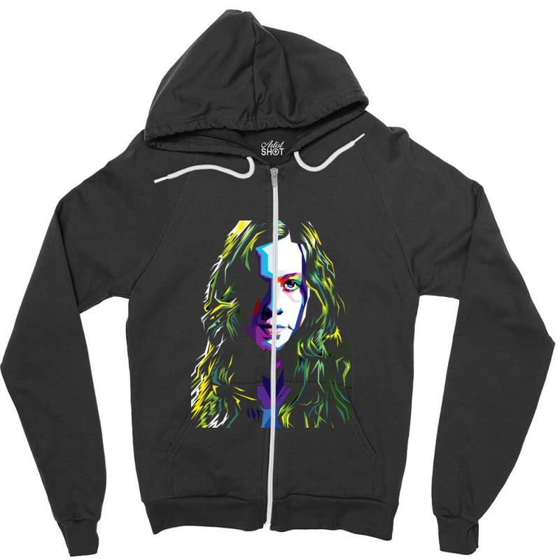 Alanis Morissette Zipper Hoodie by agun | Artistshot