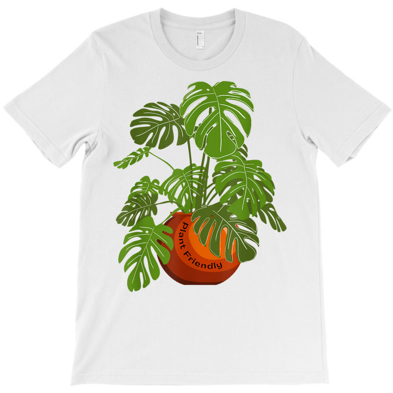 Monstera Potted Plant Friendly Plant Love Gardener Botanist T Shirt T-Shirt by cm-arts | Artistshot