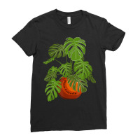 Monstera Potted Plant Friendly Plant Love Gardener Botanist T Shirt Ladies Fitted T-shirt | Artistshot