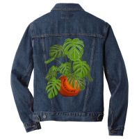 Monstera Potted Plant Friendly Plant Love Gardener Botanist T Shirt Men Denim Jacket | Artistshot