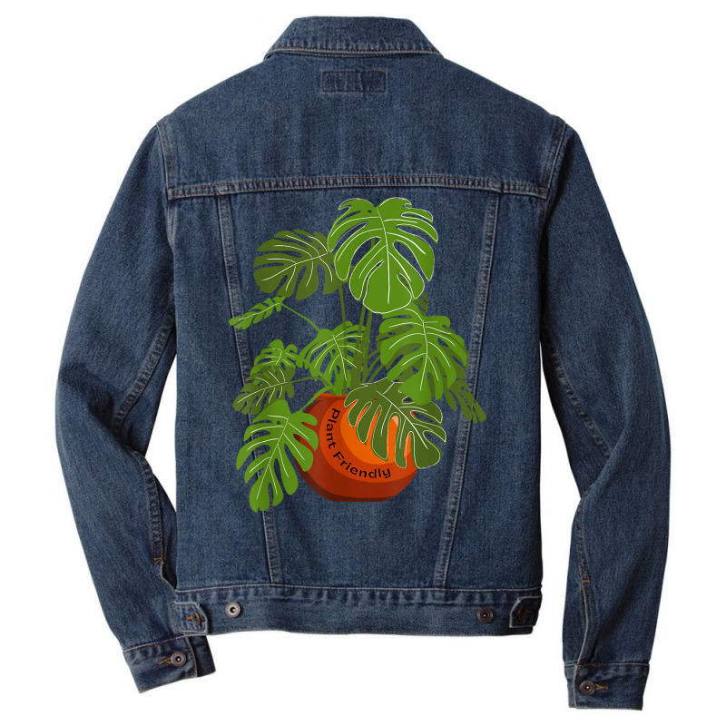 Monstera Potted Plant Friendly Plant Love Gardener Botanist T Shirt Men Denim Jacket by cm-arts | Artistshot