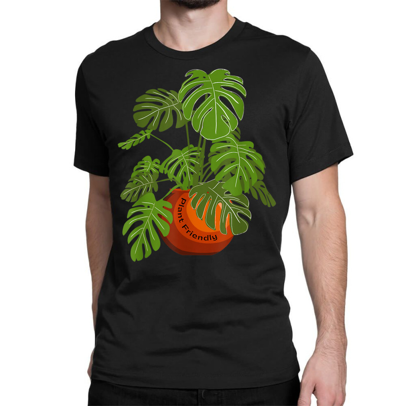 Monstera Potted Plant Friendly Plant Love Gardener Botanist T Shirt Classic T-shirt by cm-arts | Artistshot