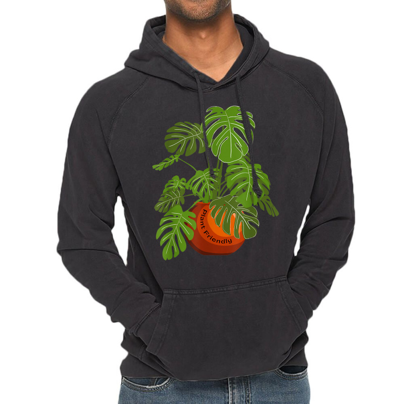 Monstera Potted Plant Friendly Plant Love Gardener Botanist T Shirt Vintage Hoodie by cm-arts | Artistshot