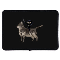 American Curl Cat Tomo Ninja Riding Fantasy Anime Rectangle Patch | Artistshot