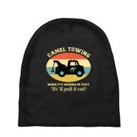 Camel Towing Retro Adult Humor Saying Baby Beanies | Artistshot